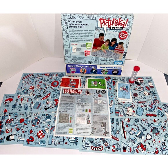 Pictureka 2nd Edition Family Board Game Ages 6+ Hasbro COMPLETE  See Pics - Picture 1 of 10